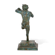 Faun with the Flauts Bronze Statuette