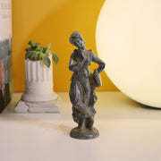 Roman Woman in Typical Clothes Bronze Statuette