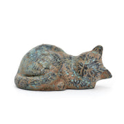 Sleeping Cat Bronze Statuette