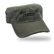 Hat with phrase Veni Vidi Vici Green